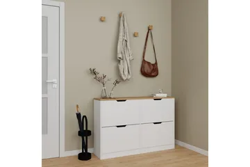 Durusu Skoskåp 120 cm - Matt Vit - Products - Förvaring - Skåp - Förvaringsskåp