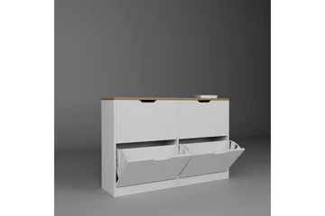 Durusu Skoskåp 120 cm - Matt Vit - Products - Förvaring - Skåp - Förvaringsskåp