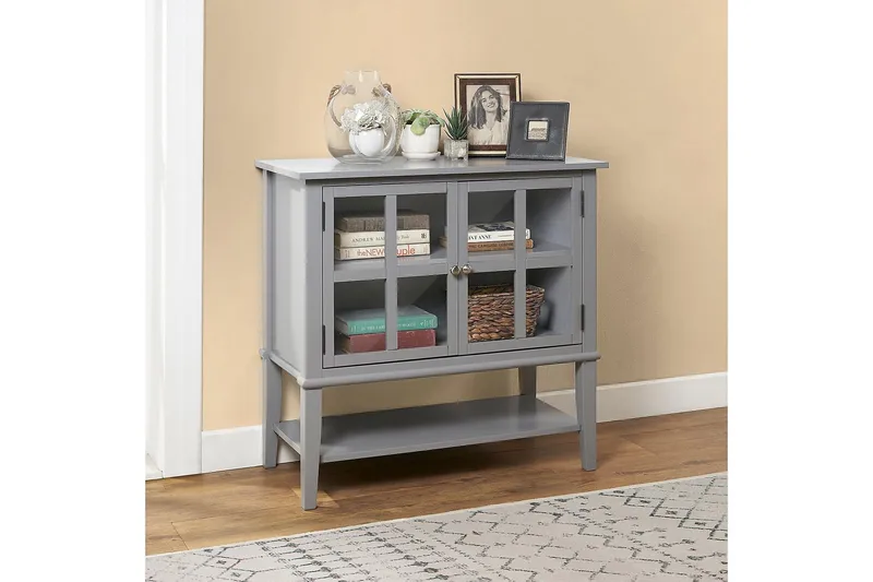 Franklin Förvaringsskåp 80x40 cm Grå - Dorel Home - Products - Förvaring - Skåp - Förvaringsskåp