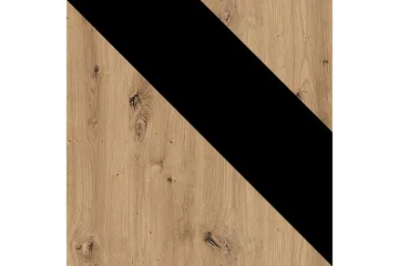 Ingram Vitrinskåp 40x90 cm - Ek/Svart - Products - Förvaring - Skåp - Vitrinskåp