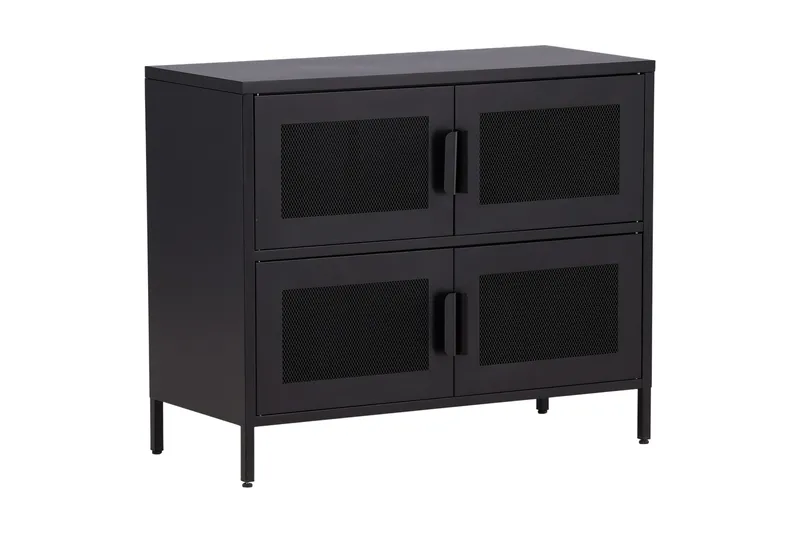 Nett Skåpsbyrå 90x40x75 cm, Svart