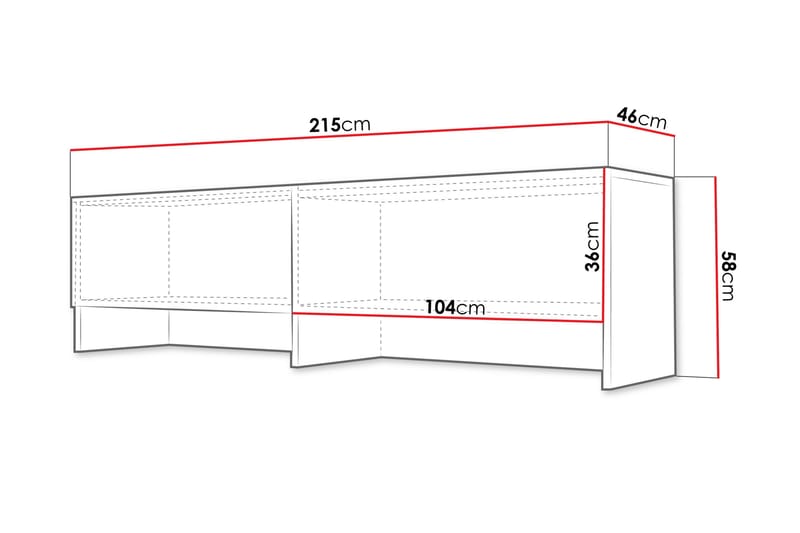 Rauk Highboard - Grå - Products - Förvaring - Skåp - Förvaringsskåp