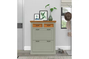 Selma Skoskåp 90x115 cm - Grön - Products - Förvaring - Skåp - Förvaringsskåp