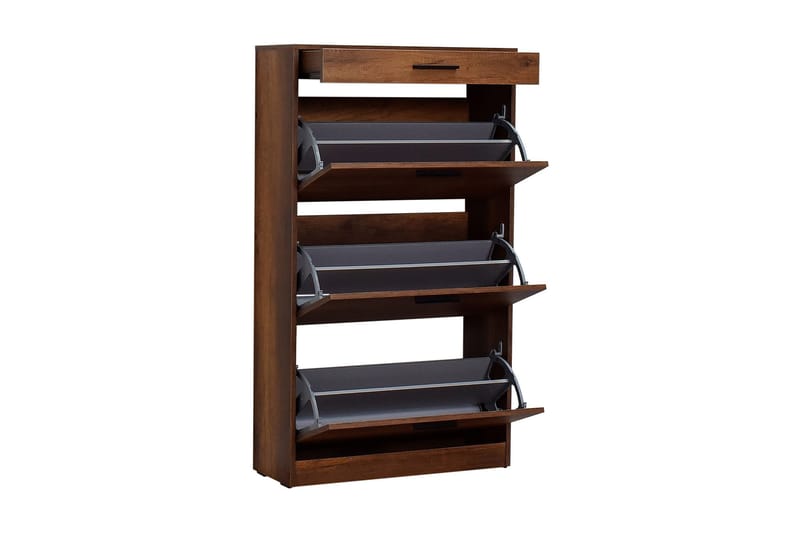 Skoskåp 75x128 cm - Valnöt - Products - Förvaring - Skåp - Förvaringsskåp