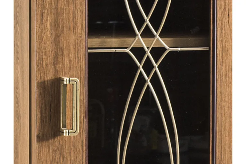 Tadeusz Vitrinskåp 40 cm djup 90 cm bred 191 cm hög Trä - Brun - Products - Förvaring - Skåp - Vitrinskåp