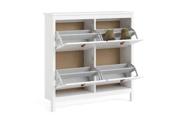 Vallvidera Skoskåp 25x102 cm - Vit/Natur - Products - Förvaring - Skåp - Förvaringsskåp