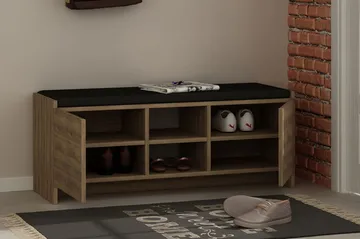 Homitis Skohylla - Brun - Products - Förvaring - Skoförvaring - Skobänk & skohylla med bänk