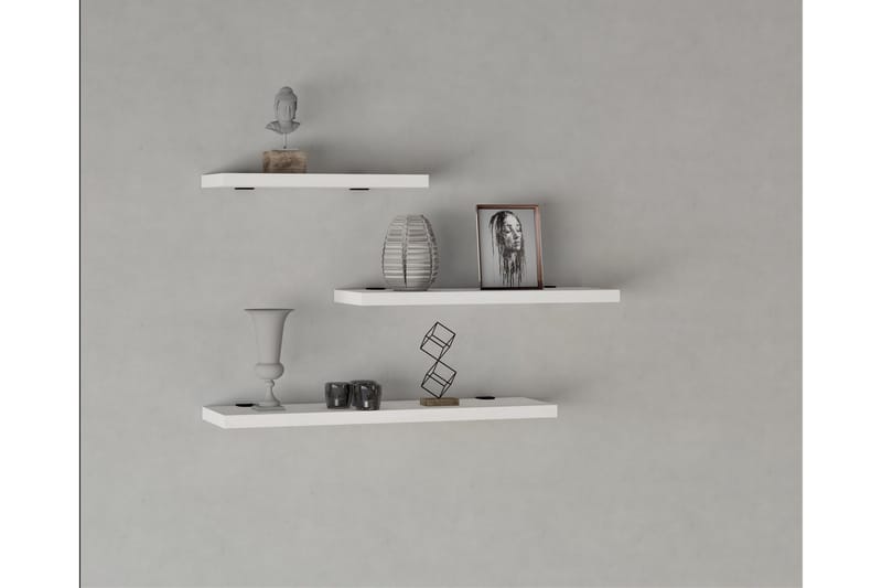 Cordin Vägghylla 2x30 cm 3-pack - Vit - Products - Förvaring - Småförvaring - Väggförvaring