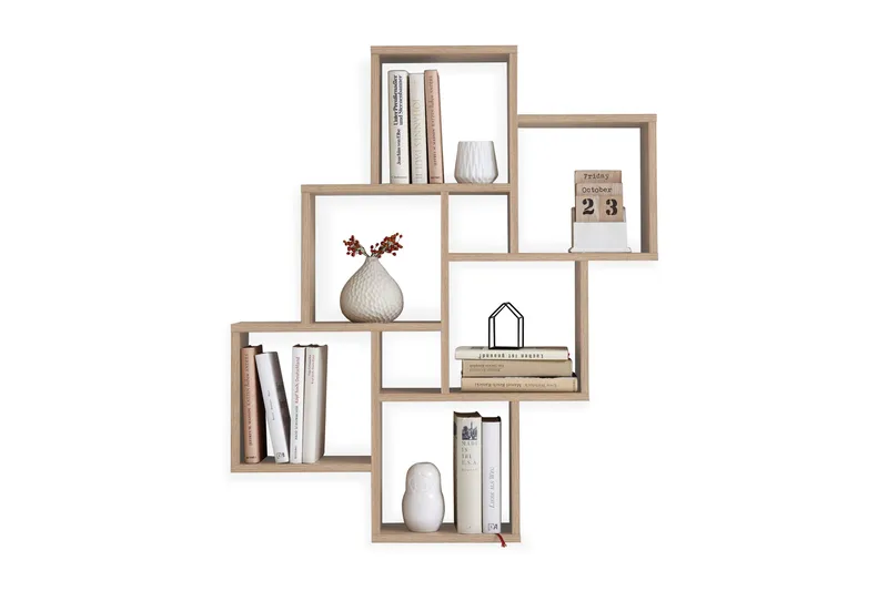 Laurio Vägghylla 81 cm, Ljusbrun