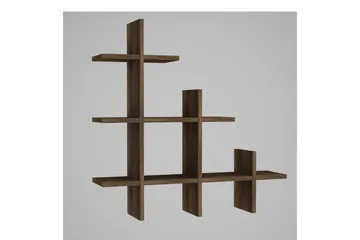 Tera Home Bokhylla - Valnöt - Products - Förvaring - Småförvaring - Väggförvaring