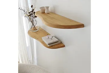 Wavy Vägghylla 100 cm - Ek - Products - Förvaring - Småförvaring - Väggförvaring