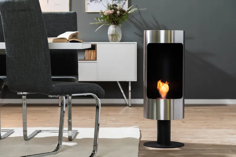 Plaza Fristående Etanolkamin 84x30x30 cm i Rostfritt stål - Svart - Products - Inredning - Kaminer - Kamin utan skorsten - Etanolkamin