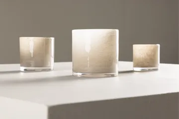 Glora Ljuslykta 12x12 cm - Beige - Products - Inredning - Ljus & dofter - Ljusstakar & ljuslyktor