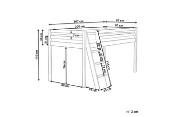 Låg våningssäng Ascoux - Vit - Products - Möbler - Barnmöbler - Barnsäng & juniorsäng - Loftsäng barn