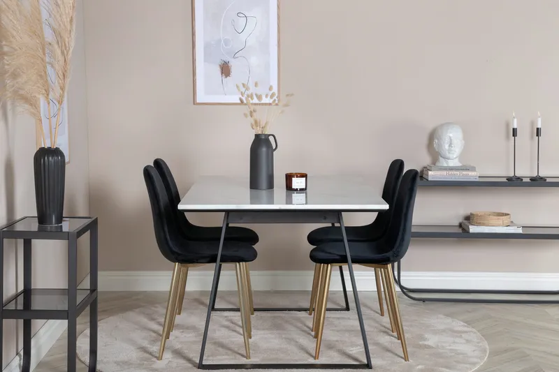 Admira Matgrupp 140 cm + 4 Pontus Matstolar