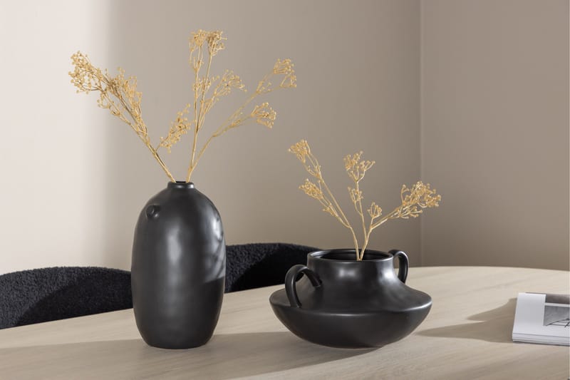 Andy Matgrupp 180 cm Oval med 4 Modesto stolar - Whitewash/Svart - Products - Möbler - Bord & matgrupp - Matgrupp