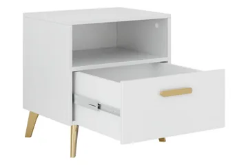 Akihiko Sängbord 40 cm - Cashmere - Products - Möbler - Bord & matgrupp - Avlastningsbord & sidobord - Sängbord & nattduksbord