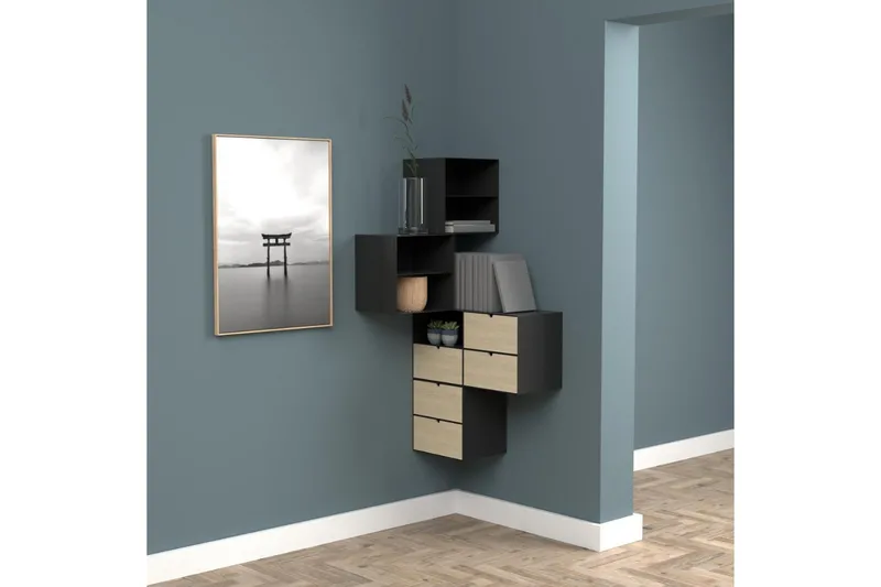 Belleuve Sängbord 25 cm - Svart - Products - Möbler - Bord & matgrupp - Avlastningsbord & sidobord - Sängbord & nattduksbord