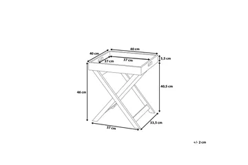 Chester Sidobord 40 cm - Grå - Products - Möbler - Bord & matgrupp - Avlastningsbord & sidobord - Brickbord & småbord