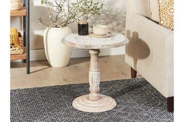 Drusilla Sidobord 45 cm - Ljust trä/Vit - Products - Möbler - Bord & matgrupp - Avlastningsbord & sidobord - Brickbord & småbord