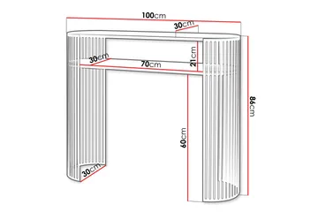 Friend Konsollbord 100 cm - Svart/Beige - Products - Möbler - Bord & matgrupp - Avlastningsbord & sidobord - Konsolbord & hallbord