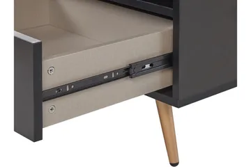 Indio Sängbord 50 cm - Svart/Guld - Products - Möbler - Bord & matgrupp - Avlastningsbord & sidobord - Sängbord & nattduksbord