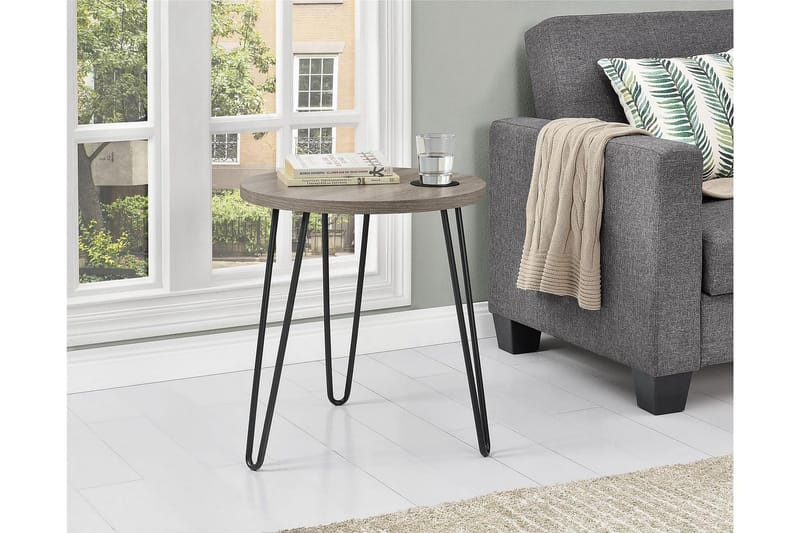 Owen Sidobord 50 cm Grå - Dorel Home - Products - Möbler - Bord & matgrupp - Avlastningsbord & sidobord - Brickbord & småbord