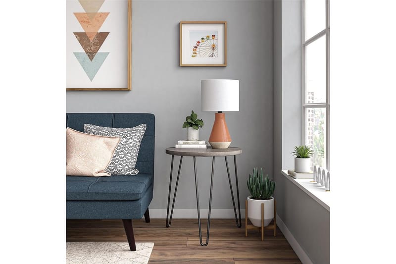 Owen Sidobord 50 cm Grå - Dorel Home - Products - Möbler - Bord & matgrupp - Avlastningsbord & sidobord - Brickbord & småbord