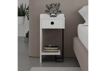 Sirius Sängbord 32x30 cm Vit - Hanah Home - Products - Möbler - Bord & matgrupp - Avlastningsbord & sidobord - Sängbord & nattduksbord