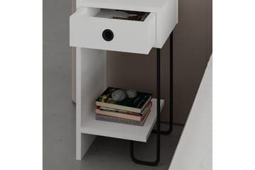 Sirius Sängbord 32x30 cm Vit - Hanah Home - Products - Möbler - Bord & matgrupp - Avlastningsbord & sidobord - Sängbord & nattduksbord