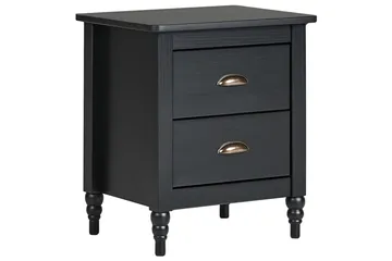 Sängbord Shillington Svart, guld - Svart, guld - Products - Möbler - Bord & matgrupp - Avlastningsbord & sidobord - Sängbord & nattduksbord