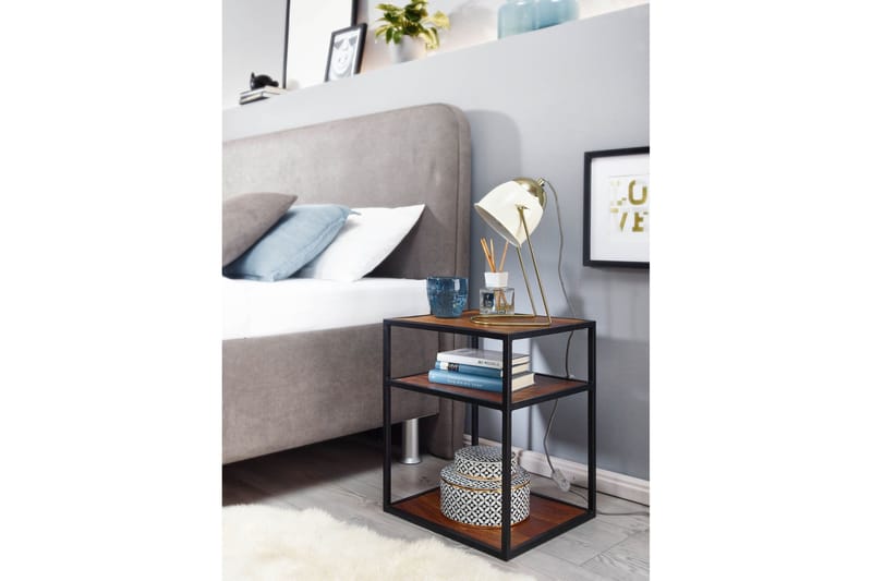 Seddik Sängbord 35 cm Rektangulär - Brun - Products - Möbler - Bord & matgrupp - Avlastningsbord & sidobord - Sängbord & nattduksbord