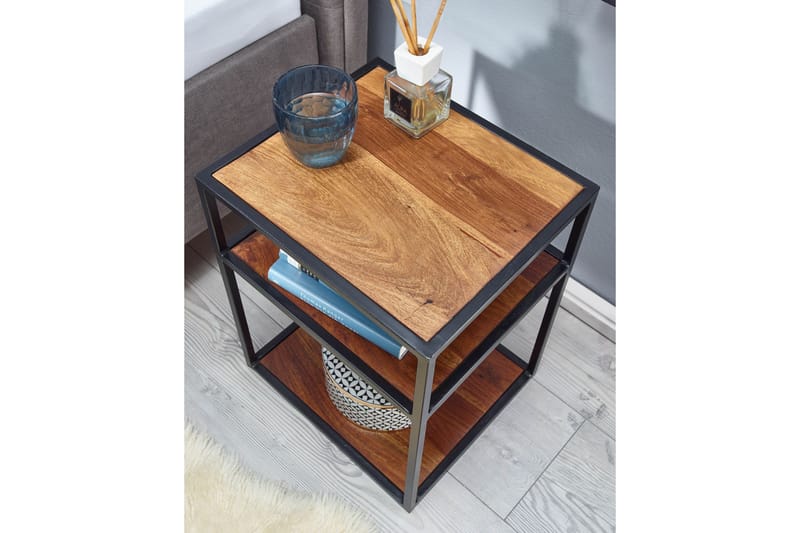 Seddik Sängbord 35 cm Rektangulär - Brun - Products - Möbler - Bord & matgrupp - Avlastningsbord & sidobord - Sängbord & nattduksbord