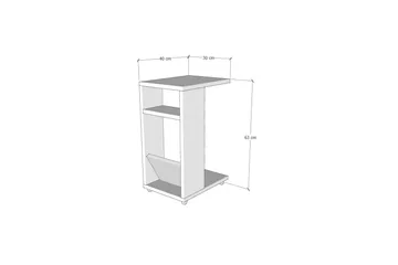 Tekel Sidobord 63 cm - Vit - Products - Möbler - Bord & matgrupp - Avlastningsbord & sidobord - Brickbord & småbord