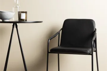 Bistro Matgrupp 60 cm Rund med 2 Tvista stolar - Svart - Products - Möbler - Bord & matgrupp - Matgrupp