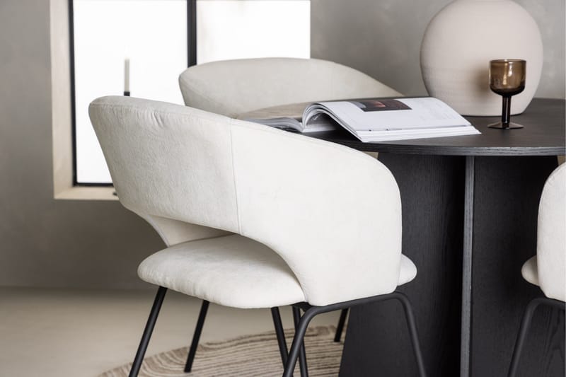 Bootcut Matgrupp 110 cm Rund med 4 Day stolar - Svart - Products - Möbler - Bord & matgrupp - Matgrupp