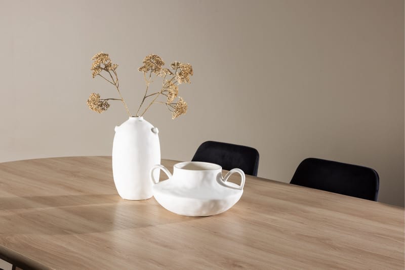 Bootcut Matgrupp 230 cm Rektangulär med 6 Night stolar - Whitewash/Svart - Products - Möbler - Bord & matgrupp - Matgrupp