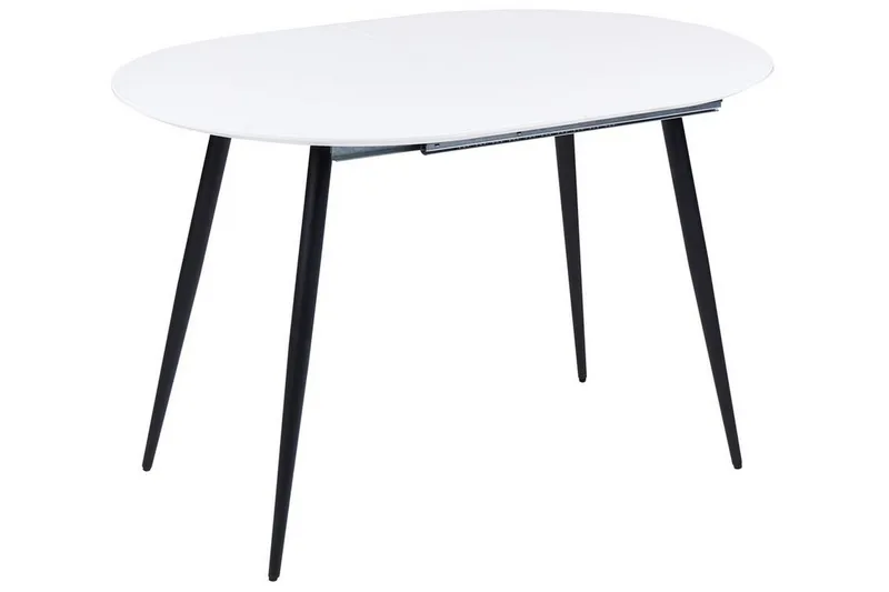 Castellana Matbord Förlängningsbart 120-160x80 cm - Vit/Svart - Products - Möbler - Bord & matgrupp - Matbord & köksbord