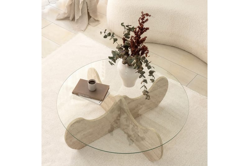 Chaino Soffbord 90 cm - Beige - Products - Möbler - Bord & matgrupp - Soffbord