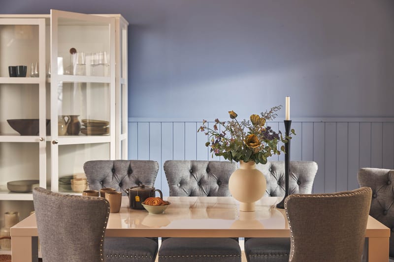 Cibus Matgrupp 180 cm inkl 6 Bergviken Stolar - Vit - Products - Möbler - Bord & matgrupp - Matgrupp