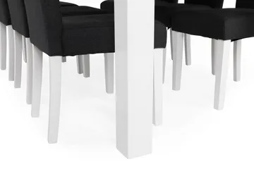 Cibus Matgrupp 180 cm med 6 Viktor Stol - Vit/Mörkgrå - Products - Möbler - Bord & matgrupp - Matgrupp