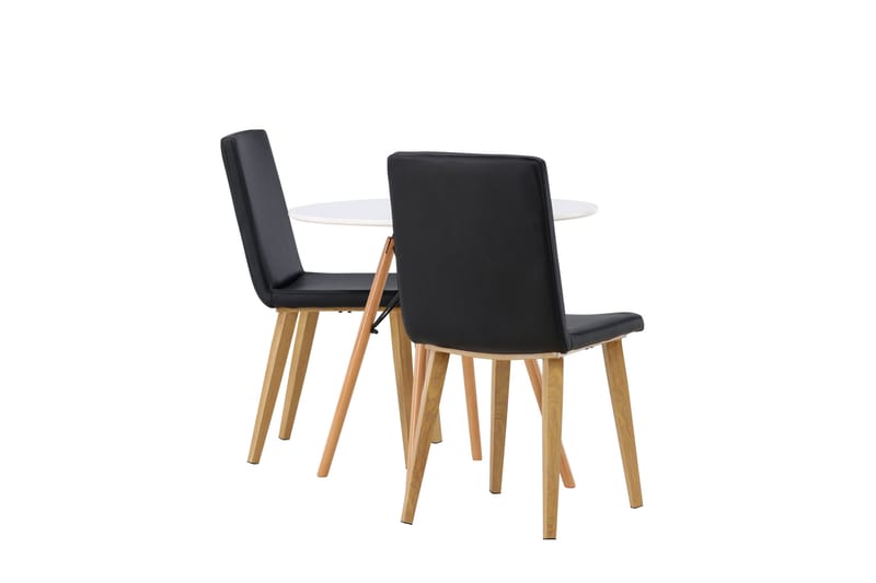 Danburi Matgrupp 60 cm Rund med 2 Today stolar - Svart - Products - Möbler - Bord & matgrupp - Matgrupp