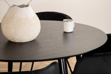 Dipp Matgrupp 115 cm Rund med 4 Berit stolar - Svart - Products - Möbler - Bord & matgrupp - Matgrupp