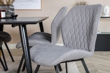 Dipp Matgrupp 180 cm Rektangulär med 6 Gemma stolar - Svart/Guld - Products - Möbler - Bord & matgrupp - Matgrupp