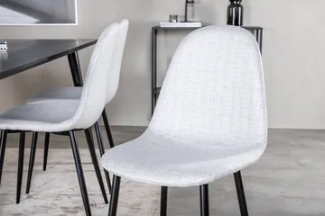 Dipp Matgrupp 180 cm Rektangulär med 6 Polar stolar - Svart - Products - Möbler - Bord & matgrupp - Matgrupp