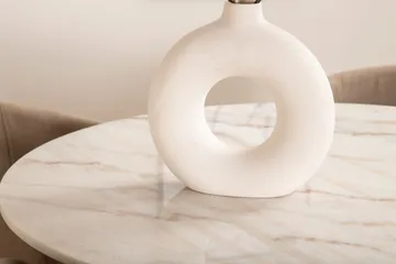 Estelle Matgrupp 106 cm Rund med 4 Berit stolar - Beige - Products - Möbler - Bord & matgrupp - Matgrupp