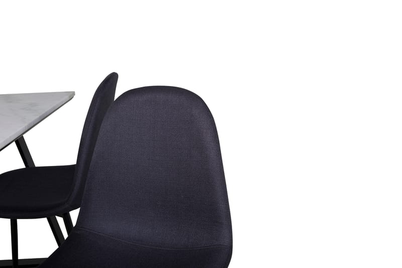 Estelle Matgrupp 140 cm Rektangulär med 4 Polar stolar - Svart - Products - Möbler - Bord & matgrupp - Matgrupp