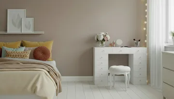 Glow Stort sminkbord utan spegel - Förvaring med lådor 120 cm - Vit - Products - Möbler - Bord & matgrupp - Sminkbord & toalettbord