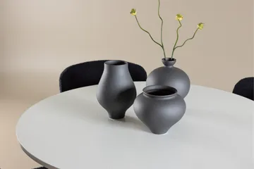 Härön Matgrupp 110 cm Rund med 4 Modesto stolar - Vit/Svart - Products - Möbler - Bord & matgrupp - Matgrupp