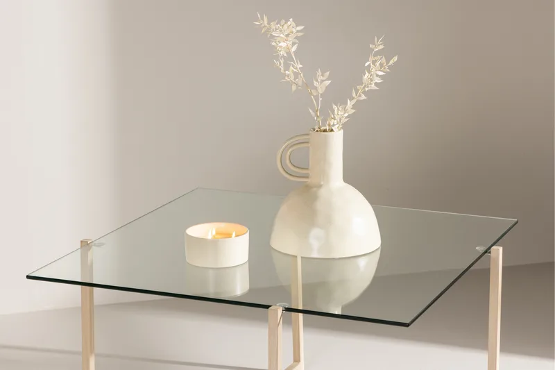 Hybrid Soffbord 80x80 cm - Transparent - Products - Möbler - Bord & matgrupp - Soffbord